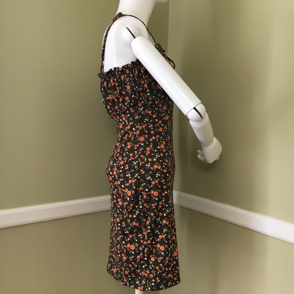 Bailey Blue Ditsy Tank Dress, Olive Rust - Picture 6 of 8